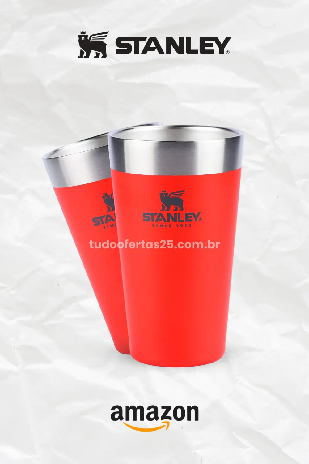 Copo Térmico de Cerveja Stanley 473 ML - Flame Red